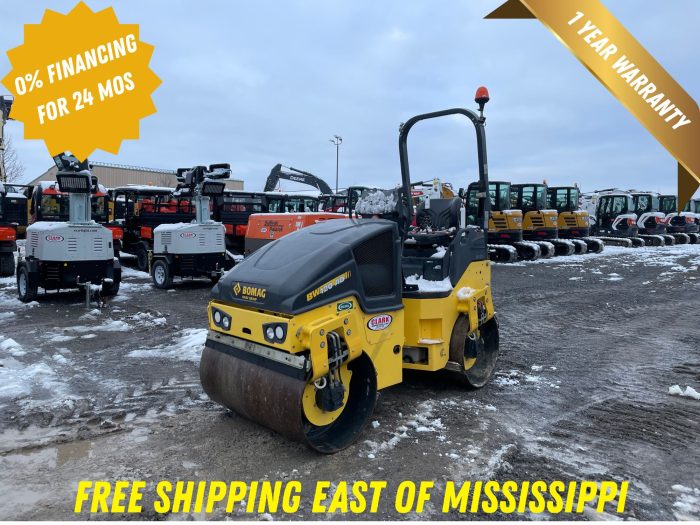 **BOMAG BW120AD-5 47in. DOUBLE DRUM ROLLER